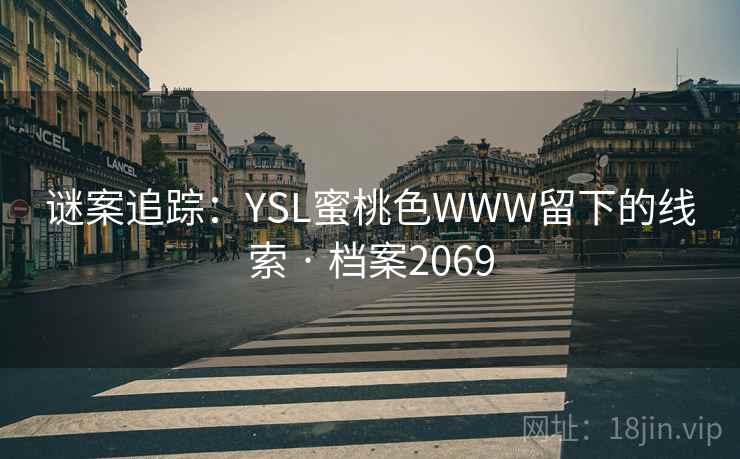 谜案追踪：YSL蜜桃色WWW留下的线索 · 档案2069