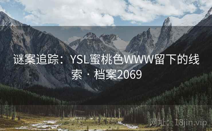 谜案追踪：YSL蜜桃色WWW留下的线索 · 档案2069  第2张
